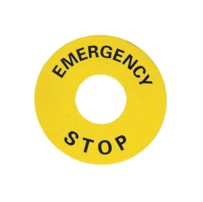 ER-60 Emergency Stop Label 60mm