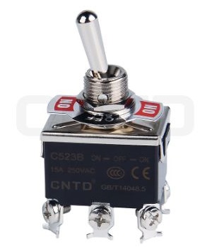 C5R23B Toggle Switch (ON)-OFF-(ON)