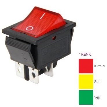 TRC41-104 Iluminated Switch ON-OFF 4P