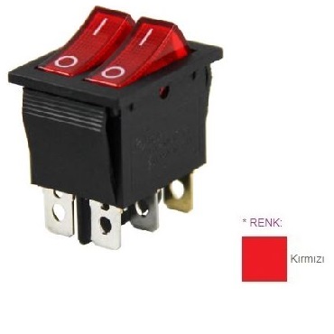 TRC42-101 Iluminated Switch ON-OFF 6P
