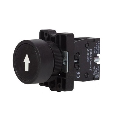 XB2-EA3351 22mm Momentary Button Black 1NO