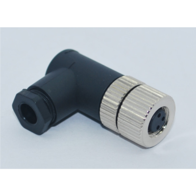 SL08-F03D M8 3 Pin 90° Dişi Konnektör